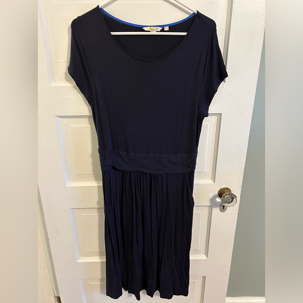 Boden Amelie Dress in Navy, size 10